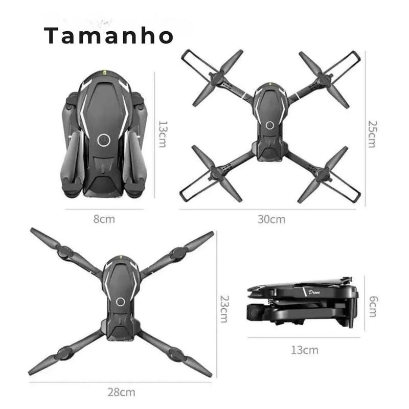 Drone SKYVIEW X8 8K Profissional com GPS e Câmera Ultra HD | Innova Fácil